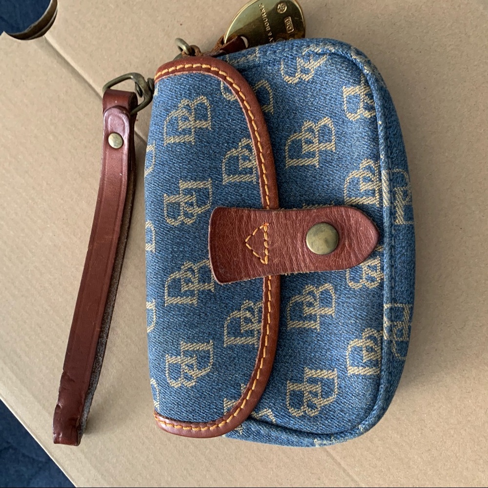Dooney bundle of three; 2 wristlets & 1 coin purse